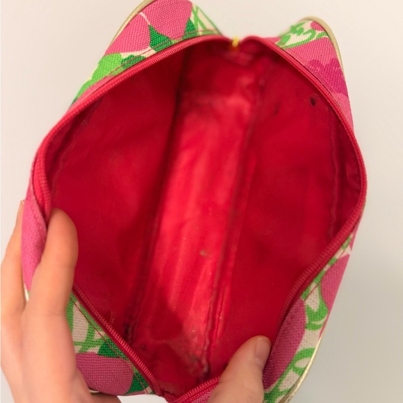 Estée Lauder Lilly Pulitzer Pink Floral Cosmetic Makeup Travel Bag - Picture 6 of 7